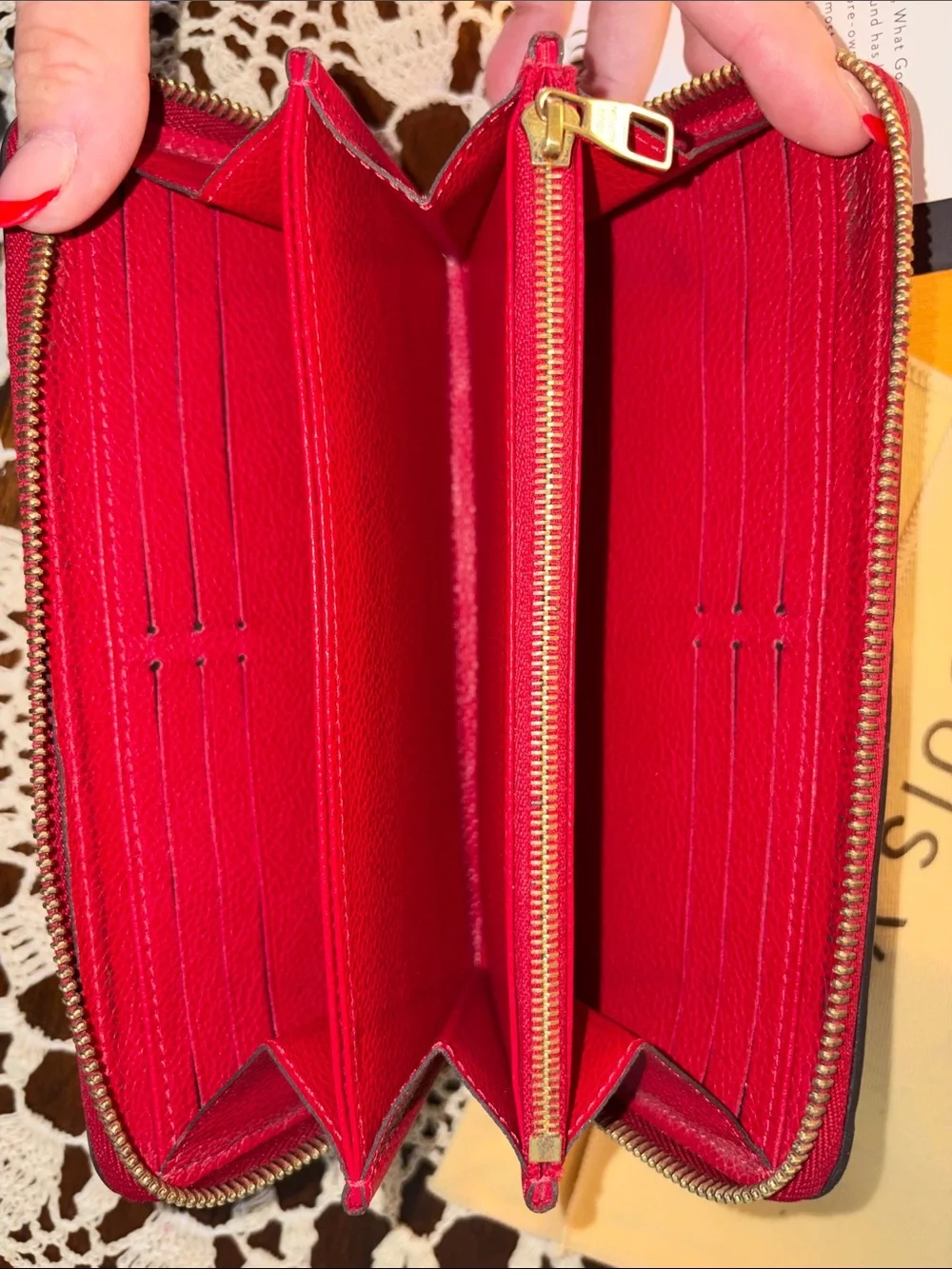 Louis Vuitton Red Zip Wallet 2020